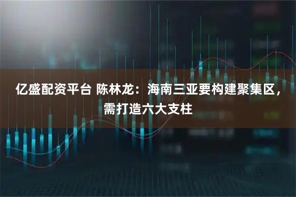 亿盛配资平台 陈林龙：海南三亚要构建聚集区，需打造六大支柱
